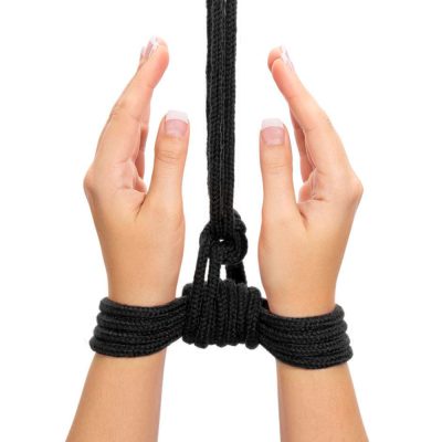Alternative view of Corda preta fetiche de servidão 10 metros - Fetish Bondage Rope