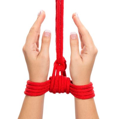 Alternative view of Corda vermelha fetiche de servidão 10 metros - Fetish Bondage Rope