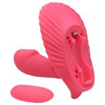 Pretty love fancy clamshell - Estimulador clitoriano em forma de concha com mini pênis penetrável, 30 funções vibração - Imagem 2