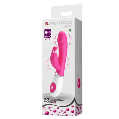 Pretty love gene - Vibrador estimulador de ponto g e clítoris em forma de coelho com 30 níveis de vibração Pink 11 15185902710 bi 014244 2