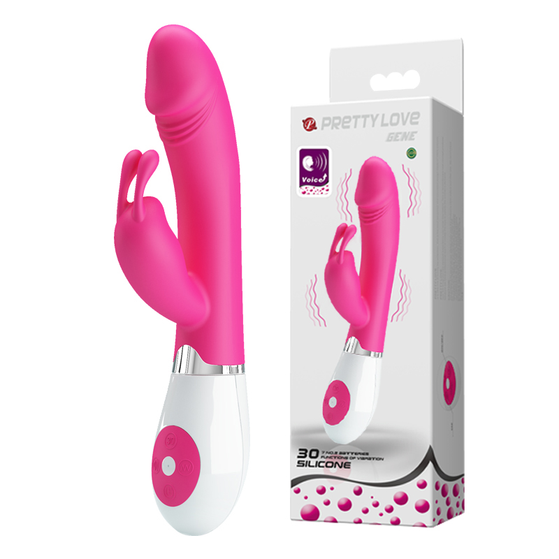 Pretty love gene - Vibrador estimulador de ponto g e clítoris em forma de coelho com 30 níveis de vibração Pink 1 Pretty love gene - Vibrador estimulador de ponto g e clítoris em forma de coelho com 30 níveis de vibração Pink