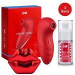 Kit Premium Sugador clitoriano perfume feromonio e excitante