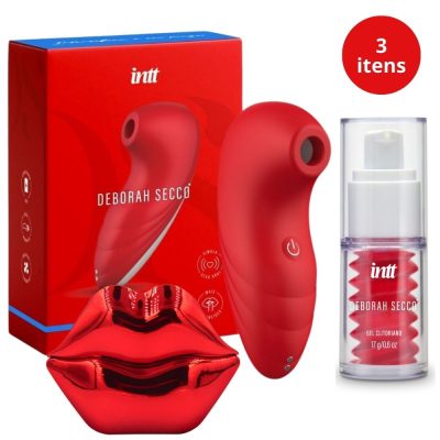 Kit Premium Sugador clitoriano perfume feromonio e excitante