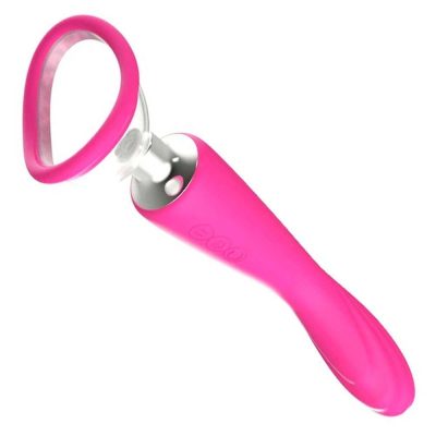 Alternative view of Vibrador 2 em 1 com sugador de clitóris e parte penetrável Sugator 2 intt rosa