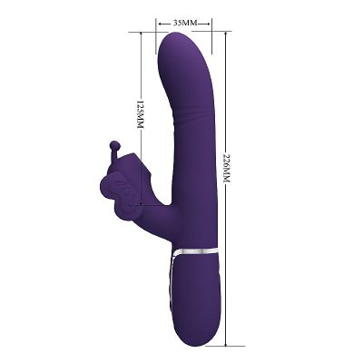 Vibrador de Ponto G e Clitóris com Pulsação Vai e vem de Anel Twinkled Pretty Love na cor roxo 10 15378771444 vibrador de ponto g e clitoris com pulsacao vai e vem de anel twinkled pretty love na cor rox