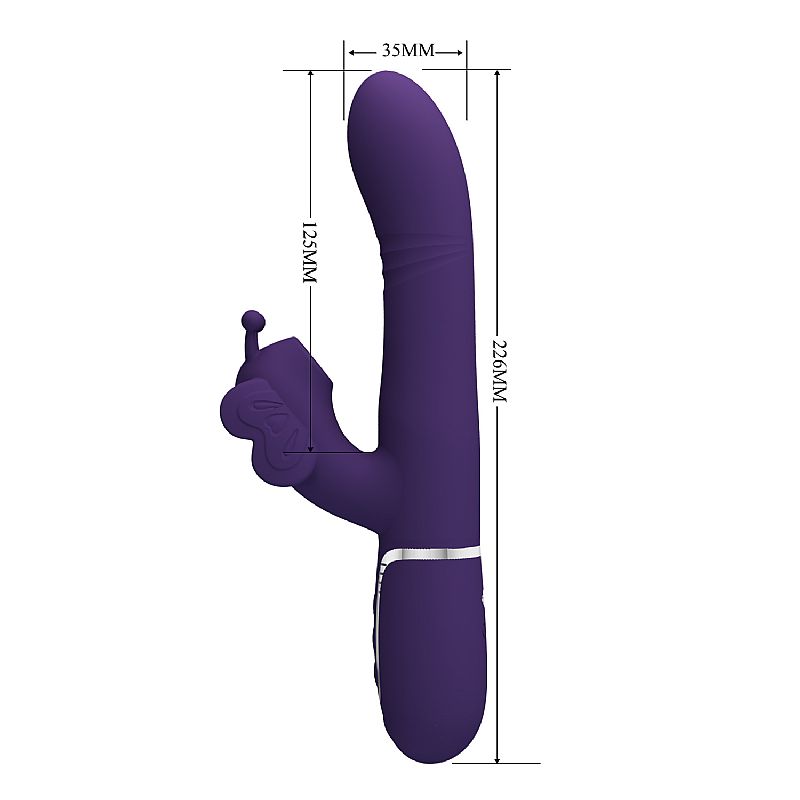 Vibrador de Ponto G e Clitóris com Pulsação Vai e vem de Anel Twinkled Pretty Love na cor roxo 4 Vibrador de Ponto G e Clitóris com Pulsação Vai e vem de Anel Twinkled Pretty Love na cor roxo - Imagem 4