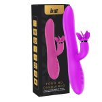 Vibrador de Ponto G e Clitóris Fogo no Parquinho com 3 motores e função de aquecimento Roxo Intt