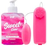 Kit com vibrador bullet multivelocidade cor variadas e Sweet Glow Hidratante Para Virilha e Corpo