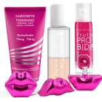kit com Perfume com feromonio Provoca-me óleo corporal Sabonete feminino Desodorante Íntimo Fruta Proibida