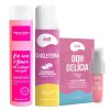 kit com Sabonete morango Ooh Delicia calda picante Desodorante íntimo Chicleteira