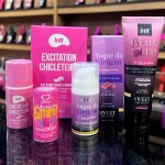 kit com Intt Babalub Lubrificante Beijável Chicleteira excitante feminino Bolinha Chiclete Toque da virgem adstringente