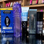 kit com Capa Peniana Preservativos K-Misinha Lubpro Premium lubrificante Titanium alta performance