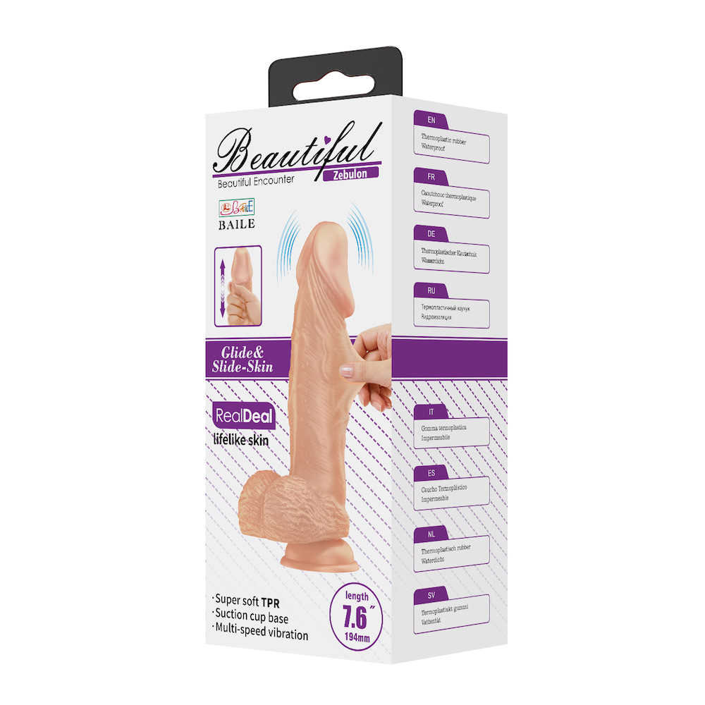 Pênis super Realístico que imita pele com Vibrador e Ventosa 19,4 X 4Cm 13 Pênis super Realístico que imita pele com Vibrador e Ventosa 19,4 X 4Cm - Imagem 13