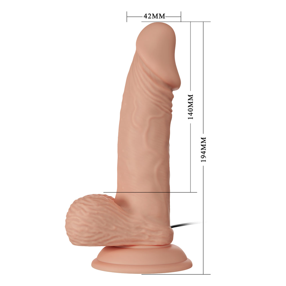 Pênis super Realístico que imita pele com Vibrador e Ventosa 19,4 X 4Cm 10 Pênis super Realístico que imita pele com Vibrador e Ventosa 19,4 X 4Cm - Imagem 10