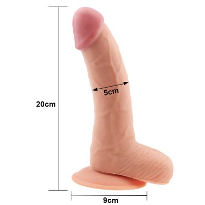 Pênis Suave 20x5cm The Ultra macio Soft Dude - Lovetoy 9 15387549337 pe137 bege 02