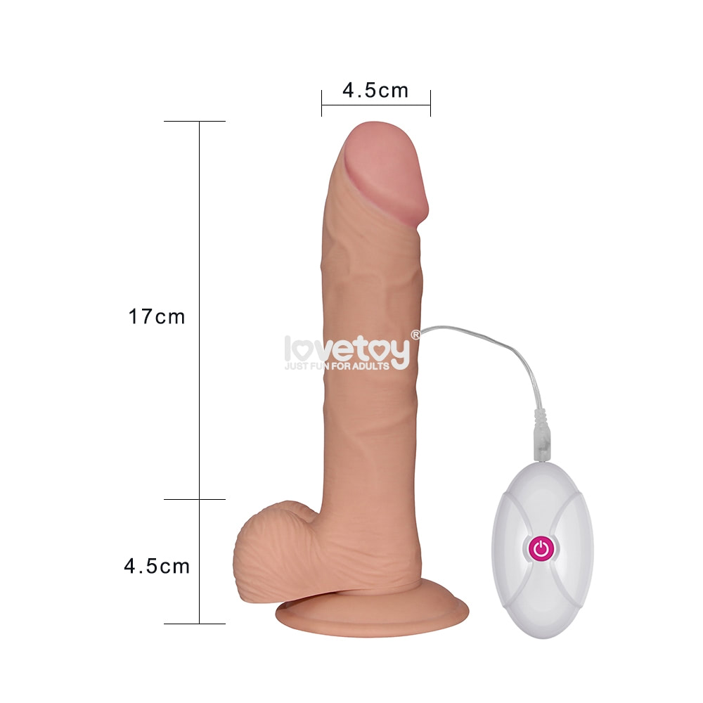 Pênis Realístico com Vibro em CyberSkin - 24x4,5cm - Lovetoy 2 Pênis Realístico com Vibro em CyberSkin - 24x4,5cm - Lovetoy - Imagem 2