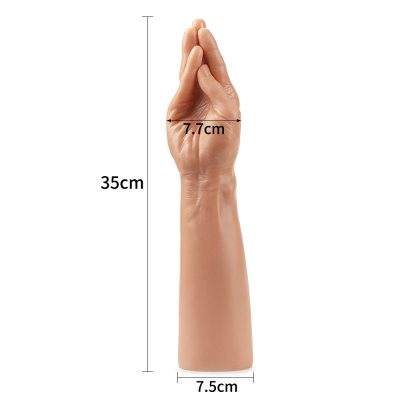 Prótese Penetrador Mão e Braço Tamanho Real King Size Magic Hand 35x7,7cm - Lovetoy 19 15387575690 pe149 bege 04