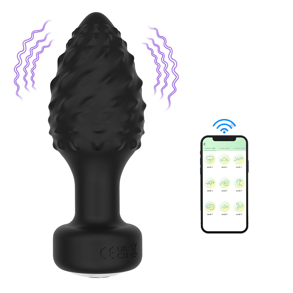 Plug Anal em Silicone com 10 Modos de Vibração e Controle por Aplicativo 5 Plug Anal em Silicone com 10 Modos de Vibração e Controle por Aplicativo - Imagem 5