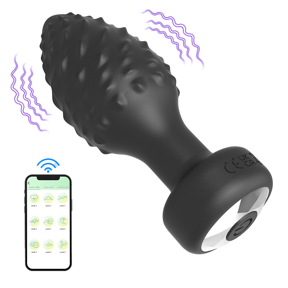 Plug Anal em Silicone com 10 Modos de Vibração e Controle por Aplicativo 10 Plug Anal em Silicone com 10 Modos de Vibração e Controle por Aplicativo - Imagem 10