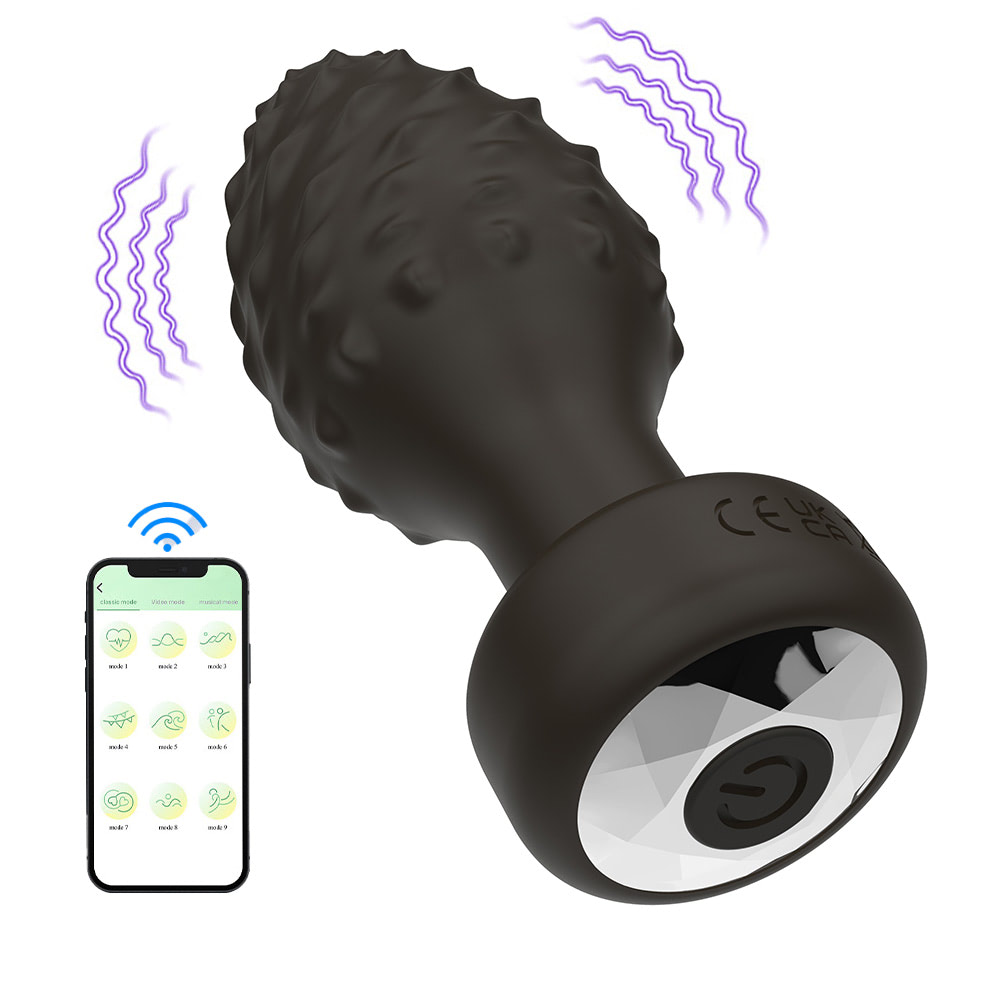 Plug Anal em Silicone com 10 Modos de Vibração e Controle por Aplicativo 3 Plug Anal em Silicone com 10 Modos de Vibração e Controle por Aplicativo - Imagem 3