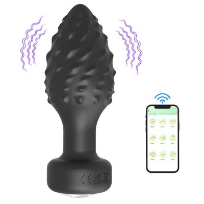 Plug Anal em Silicone com 10 Modos de Vibração e Controle por Aplicativo 18 15387637384 pl193 preto 07