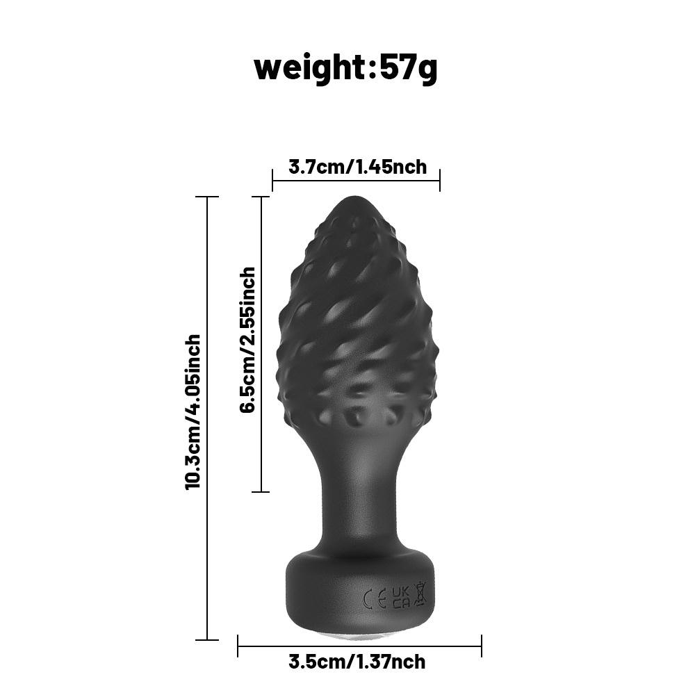 Plug Anal em Silicone com 10 Modos de Vibração e Controle por Aplicativo 11 Plug Anal em Silicone com 10 Modos de Vibração e Controle por Aplicativo - Imagem 11