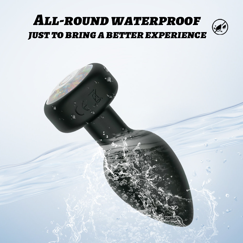 Plug Anal em Silicone com 10 Modos de Vibração,Luz de Led e Controle Remoto sem Fio ou Cotrole de toque - Preto 12 Plug Anal em Silicone com 10 Modos de Vibração,Luz de Led e Controle Remoto sem Fio ou Cotrole de toque - Preto - Imagem 12