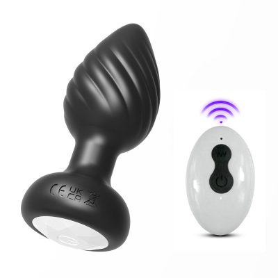 Alternative view of Plug Anal em Silicone com 10 Modos de Vibração,Luz de Led e Controle Remoto sem Fio ou Cotrole de toque