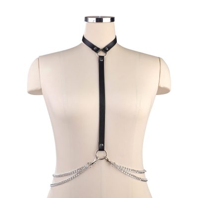 Harness Feminino de Couro 22 15389236224 sa049 preto 01