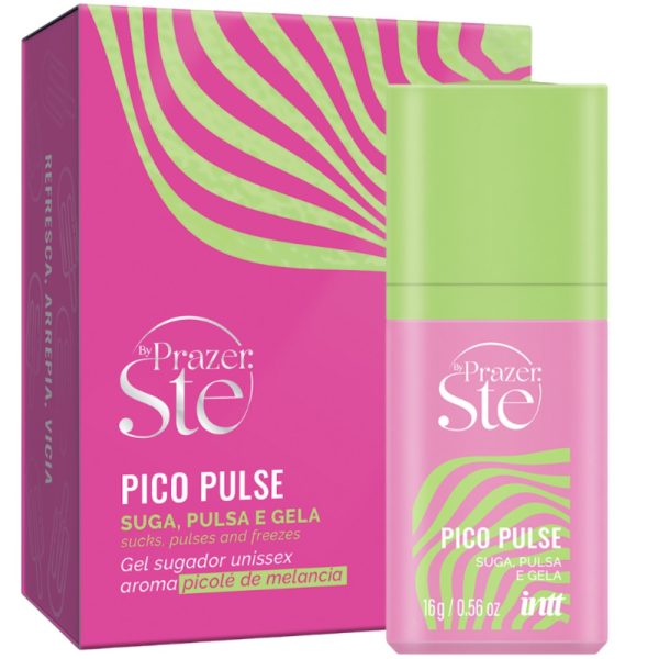 Pico Pulse Gel que Suga Pulsa Vibra e Sensibiliza Intt sabor Melancia