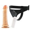 Cinta peniana com Pênis Real Dick Ultra Realístico Com Vibro e Ventosa 17 X 4,2 cm