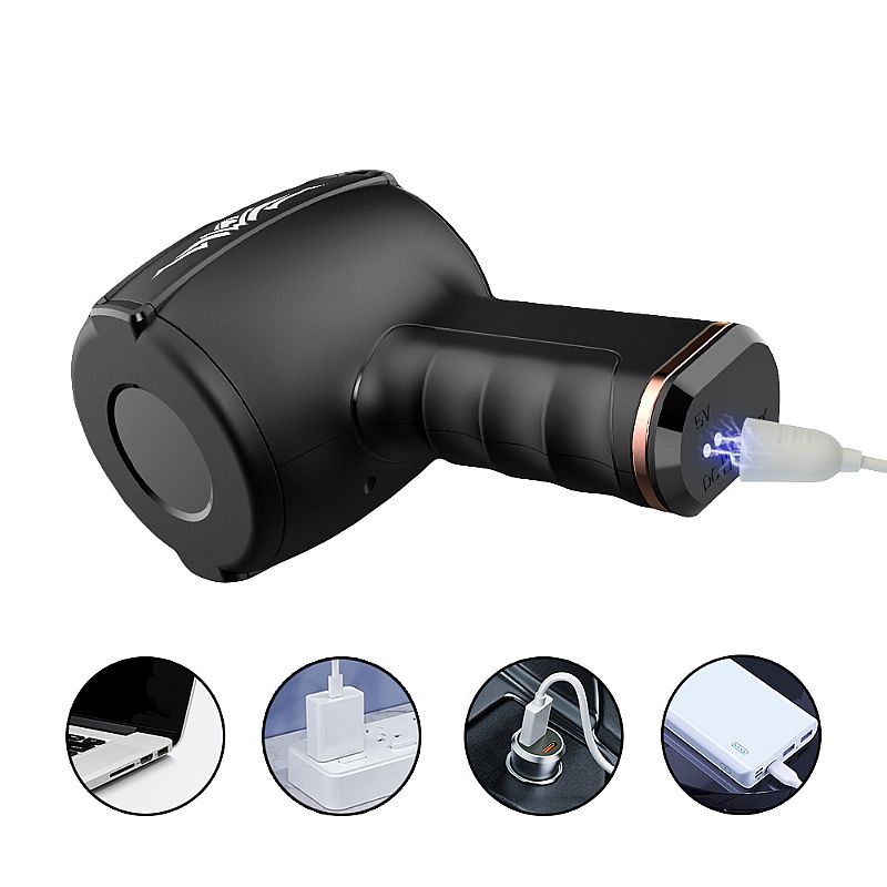 Hammer Masturbador Masculino em Formato de Pistola 4 modos de impulso, 9 Modos de vibração 6 Hammer Masturbador Masculino em Formato de Pistola 4 modos de impulso, 9 Modos de vibração - Imagem 6