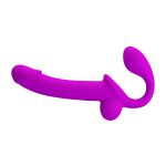 Cinta penetrador strapless em silicone com estimulador de clitóris, plug de ponto g e simulador de ejaculação - Kelpie - Imagem 4