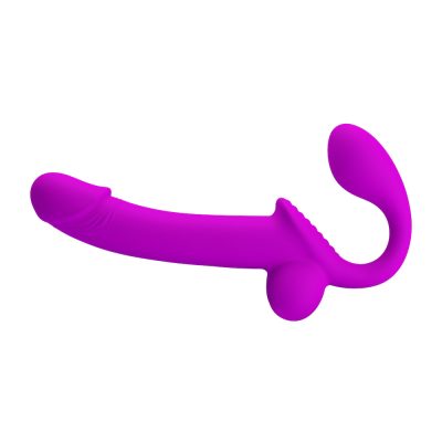 Cinta penetrador strapless em silicone com estimulador de clitóris, plug de ponto g e simulador de ejaculação - Kelpie 11 15275170385 ct014 roxo 02