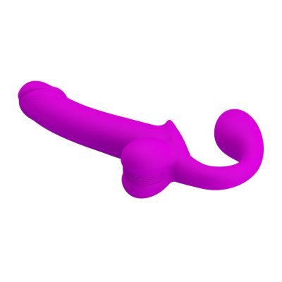 Cinta penetrador strapless em silicone com estimulador de clitóris, plug de ponto g e simulador de ejaculação - Kelpie 13 15275170442 ct014 roxo 04