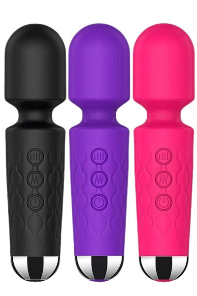 Vibrador Varinha Mágica Recarregável Stacy Mini com 20 modos de vibração