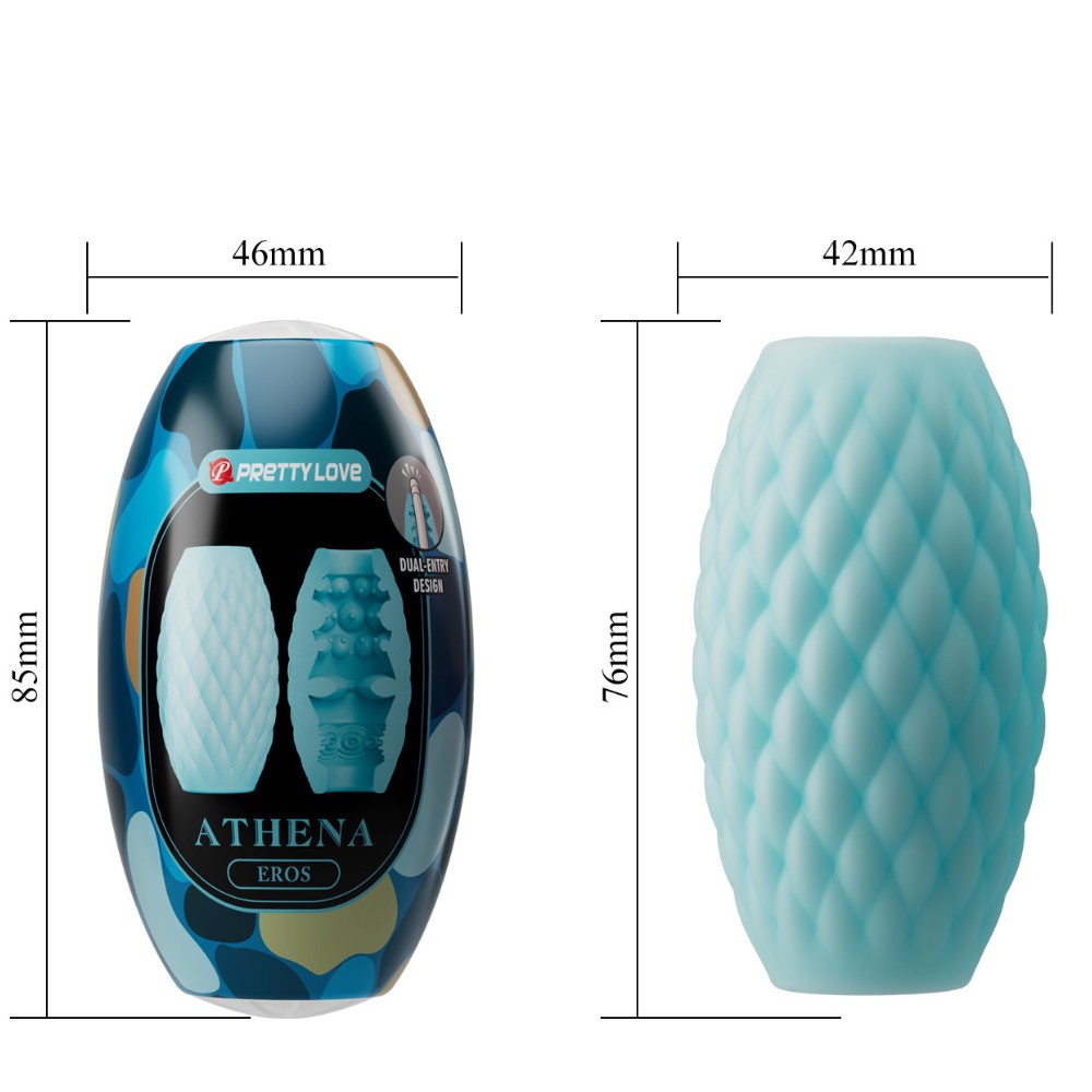 Egg Masturbador Athena Eros - Azul 5 Egg Masturbador Athena Eros - Azul - Imagem 5
