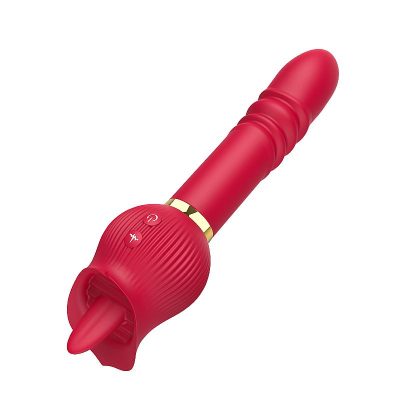 15394193840 vibrador de ponto g e clitoris em formato de rosa com lingua e vai e vem jane 2