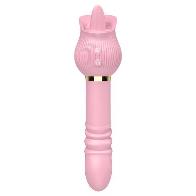 15394193887 vibrador de ponto g e clitoris em formato de rosa com lingua e vai e vem jane 4