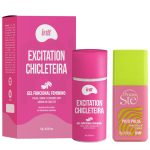 kit com Pico Pulse Sugador Líquido Melancia – Suga, Pulsa e Gela + Intt Excitation chicleteira gel excitante feminino