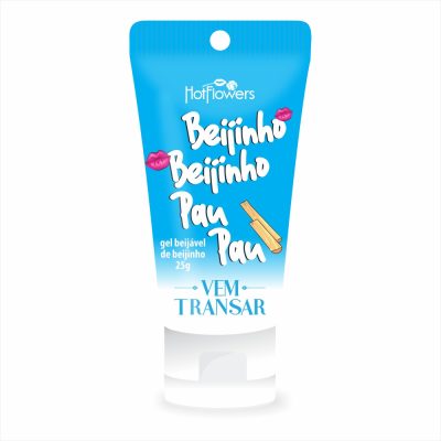 Gel Beijável Beijinho Beijinho Pau Pau - Linha Vem Transar Hot Flowers