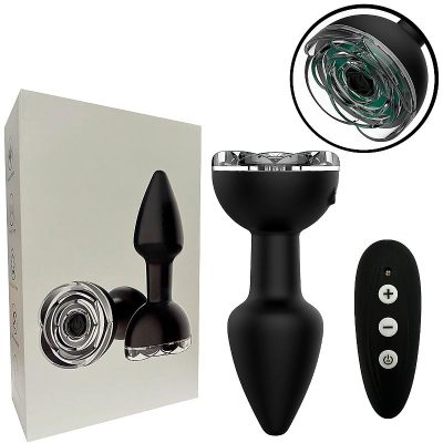 Plug Anal com vibro e Controle Remoto por Voz - 7.7 x 3.7cm