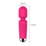 Vibrador Varinha Mágica Recarregável Stacy Mini com 20 modos de vibração - Imagem 8
