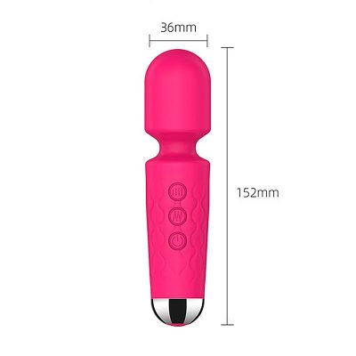 Vibrador Varinha Magica Recarregavel Stacy Mini com 20 modos de vibracao 2