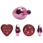 Kit Plug Anal Pequeno Em Metal Vermelho 4x1 – Linha Hard - Imagem 2