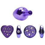 Kit Plug Anal Pequeno Em Metal Lilás 4x1 – Linha Hard - Imagem 2