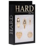 Kit Plug Anal Pequeno Em Metal Dourado 4x1 – Linha Hard - Imagem 8