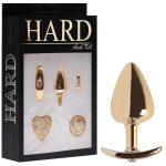 Kit Plug Anal Médio Em Metal Dourado 4x1 – Linha Hard