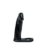 Anel companheiro realístico com estímulos na cor preto 15 X 3,5 cm - Imagem 2