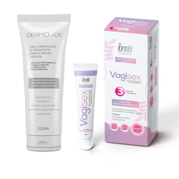 Kit Hidratação Íntima Avançada – Vagisex Intravaginal + Dermosex Pélvico